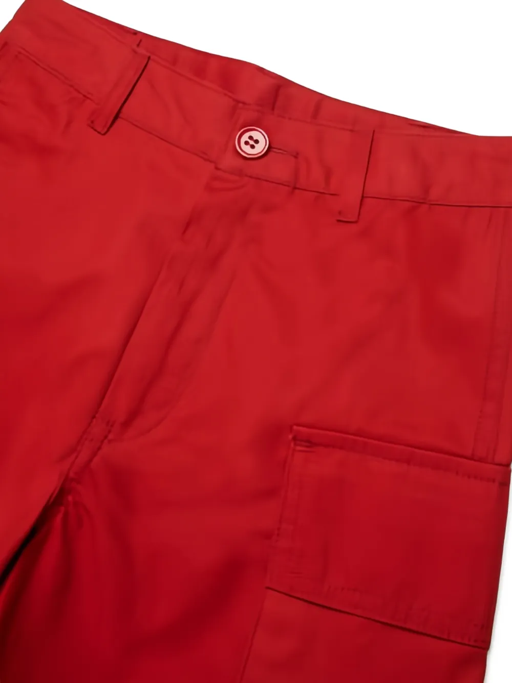  Marni Kids Belt-loop Pocket Shorts - Red 