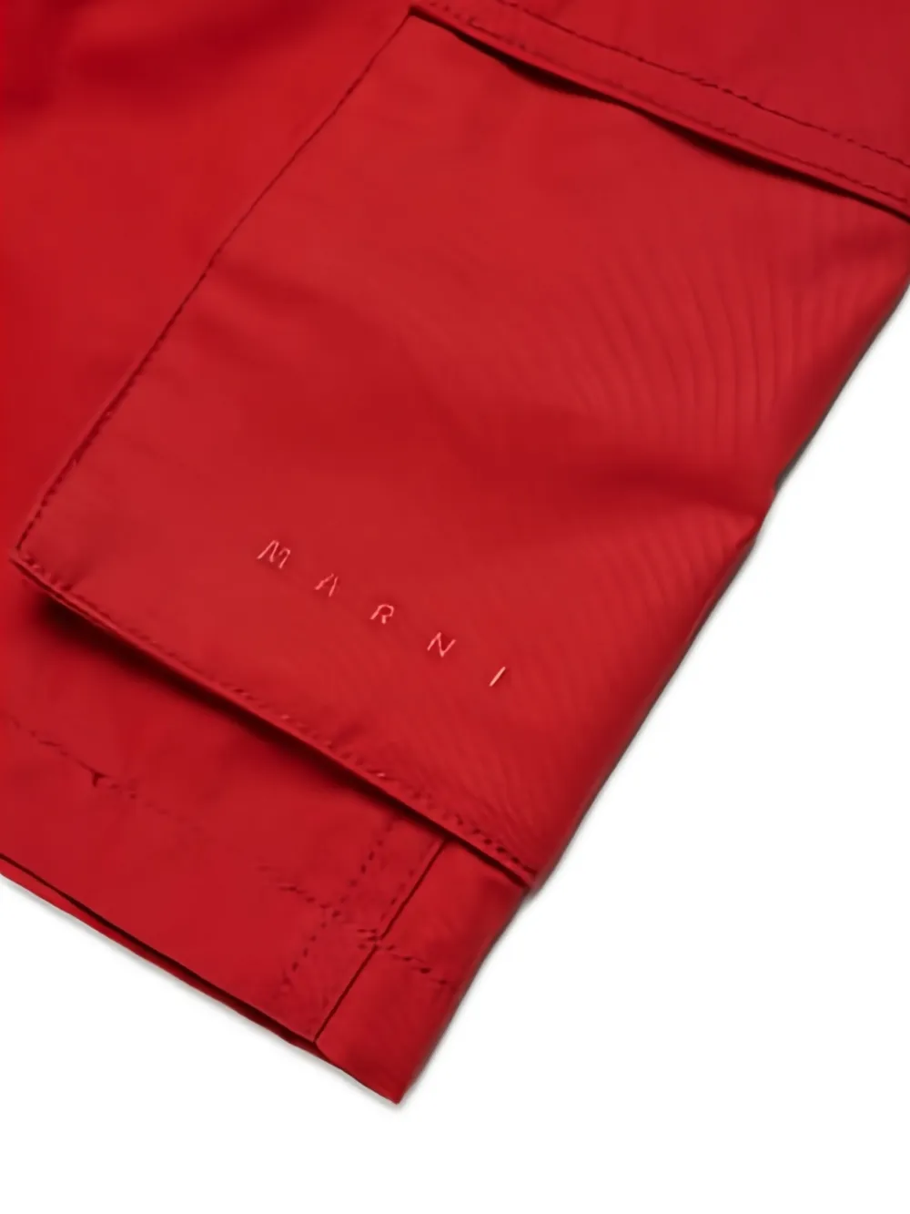 Marni Kids Shorts met riemlus zak Rood