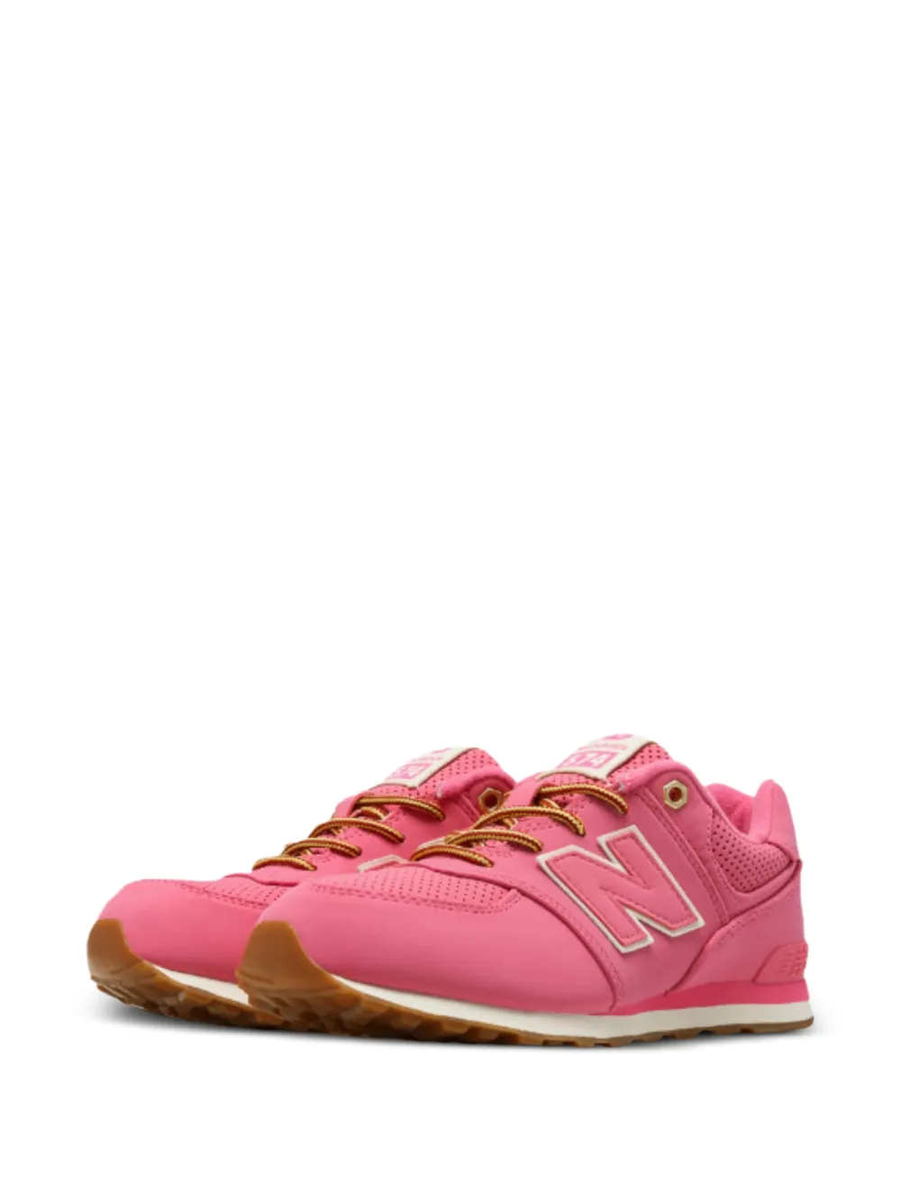 New Balance Kids 574 sneakers met logopatch Roze