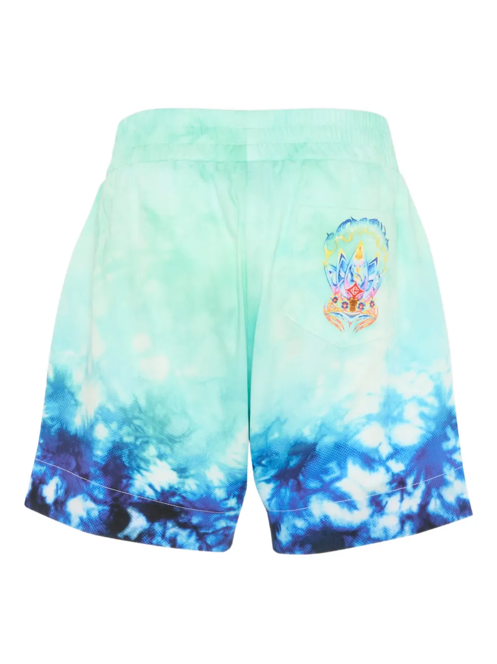 Tie-Dye Side-Pocket Shorts