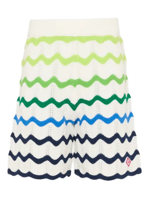 CASABLANCA KIDS wave-pattern shorts