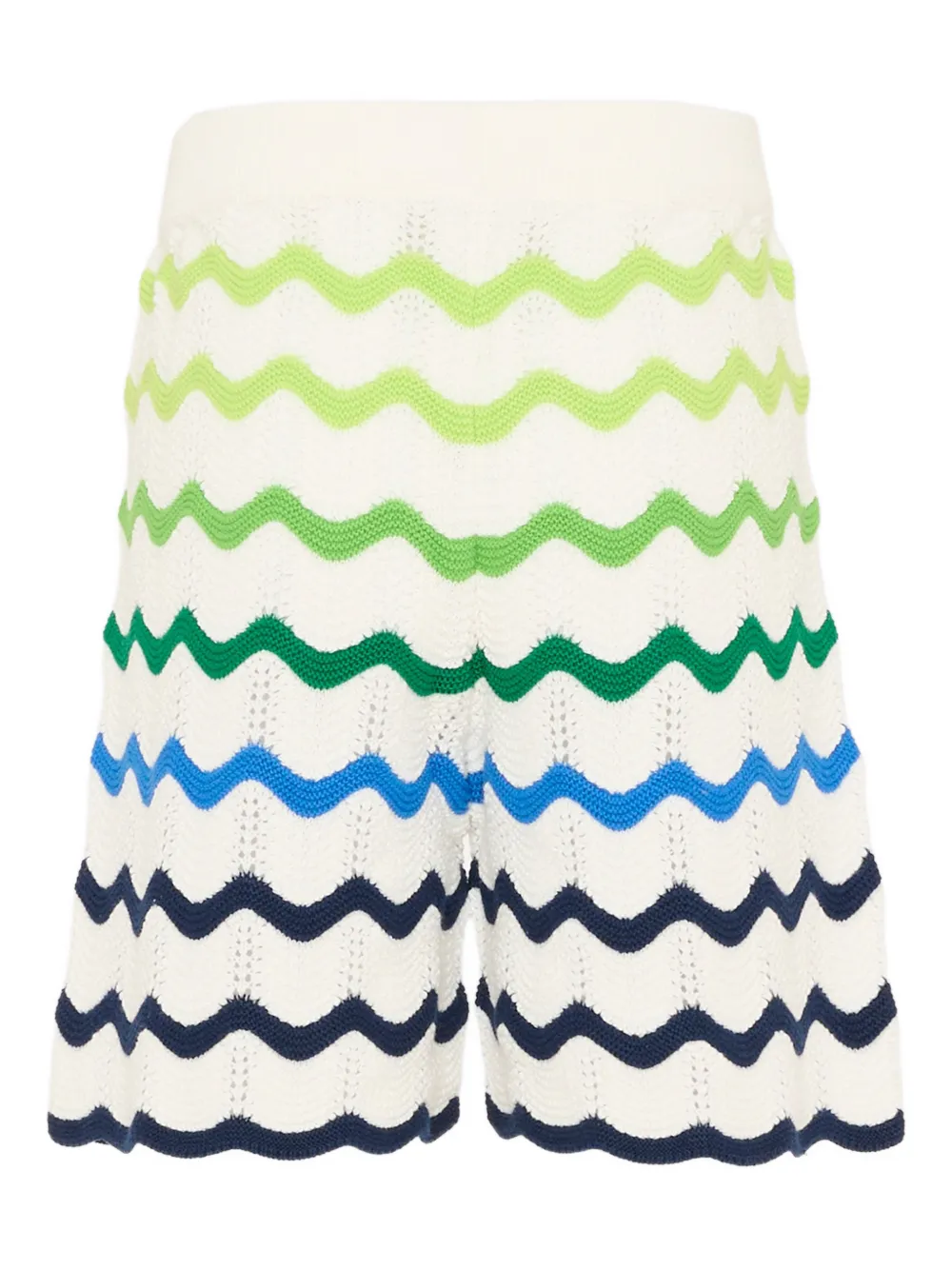  Casablanca Kids Wave-pattern Shorts - White 