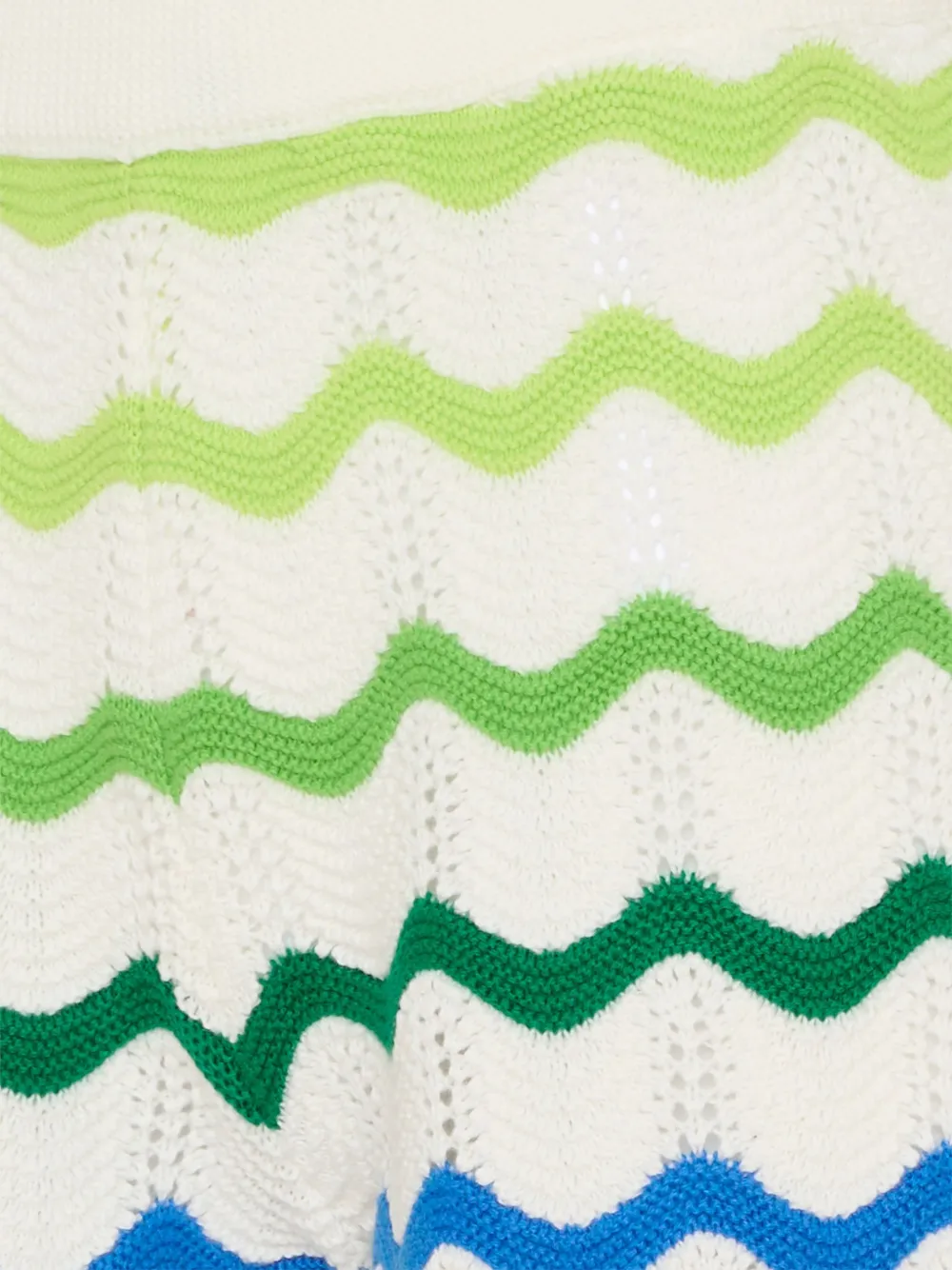  Casablanca Kids Wave-pattern Shorts - White 