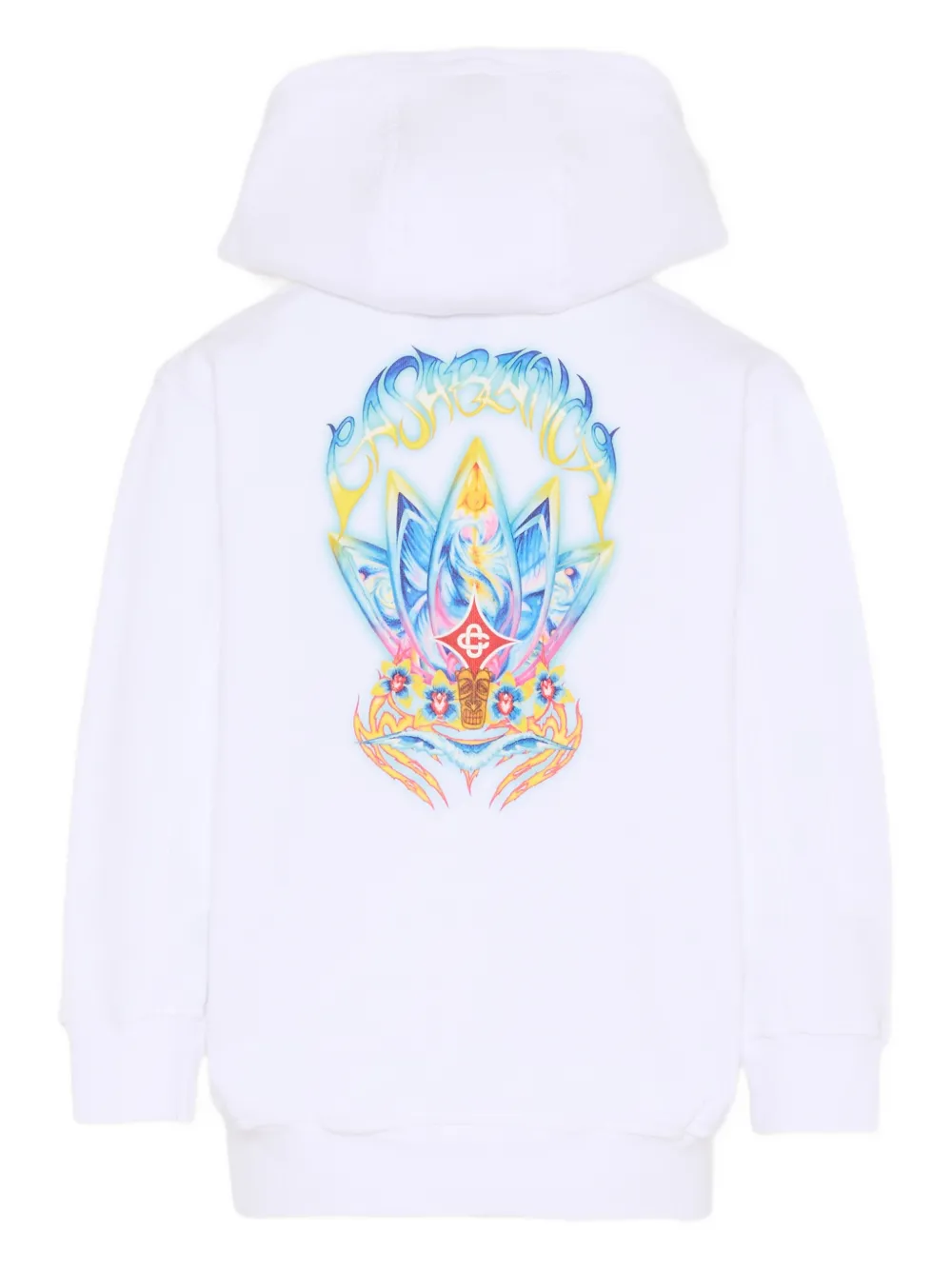 CASABLANCA KIDS Hoodie met print Wit