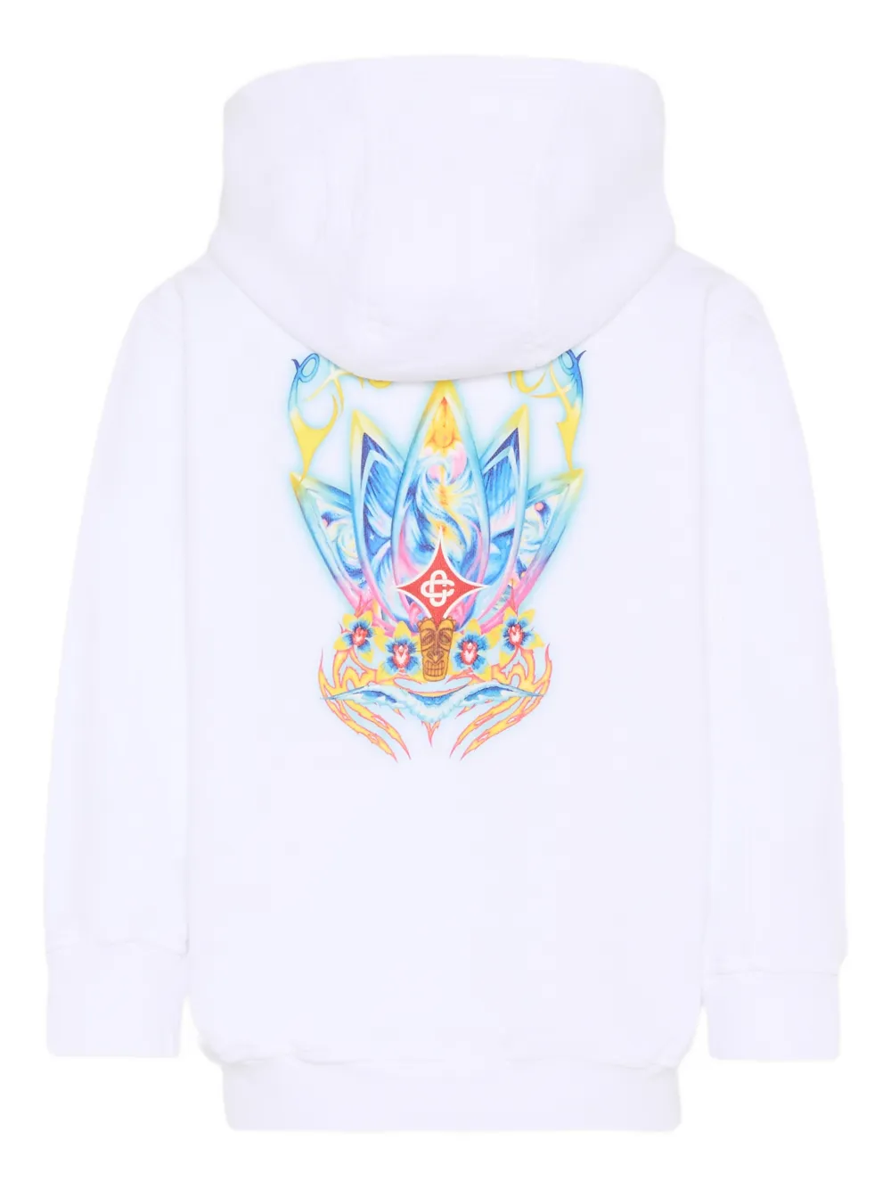 CASABLANCA KIDS Hoodie met print Wit
