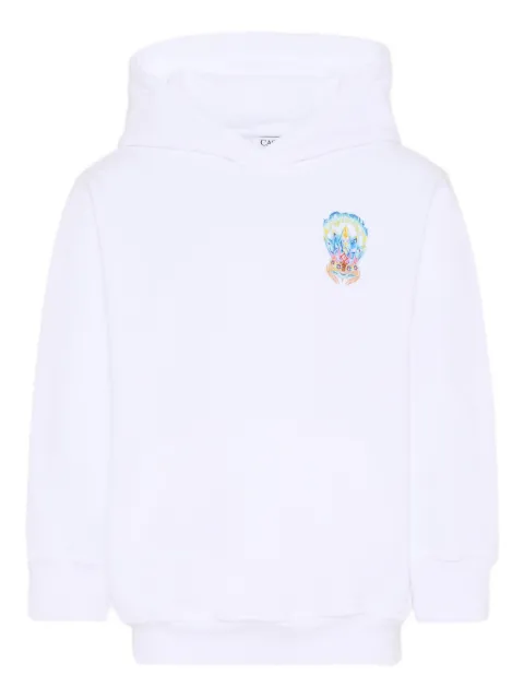 CASABLANCA KIDS graphic-print long-sleeve hoodie 