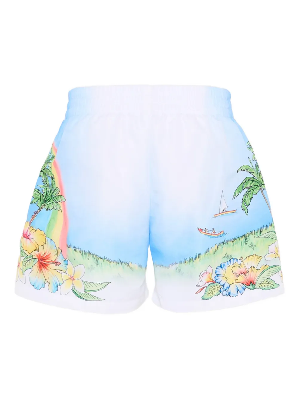 CASABLANCA KIDS Zwembroek met bloemenprint Blauw