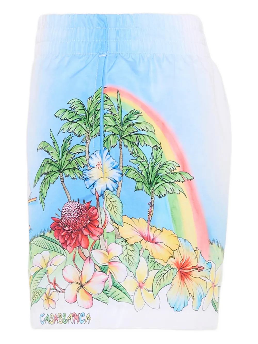 CASABLANCA KIDS Zwembroek met bloemenprint Blauw