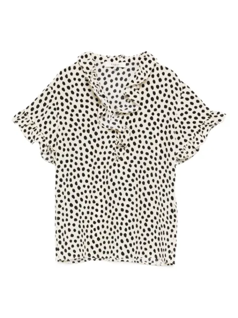 Chloé ruffled polka-dot blouse