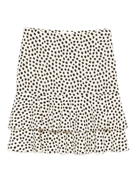 Chloé polka-dot ruffled mini skirt