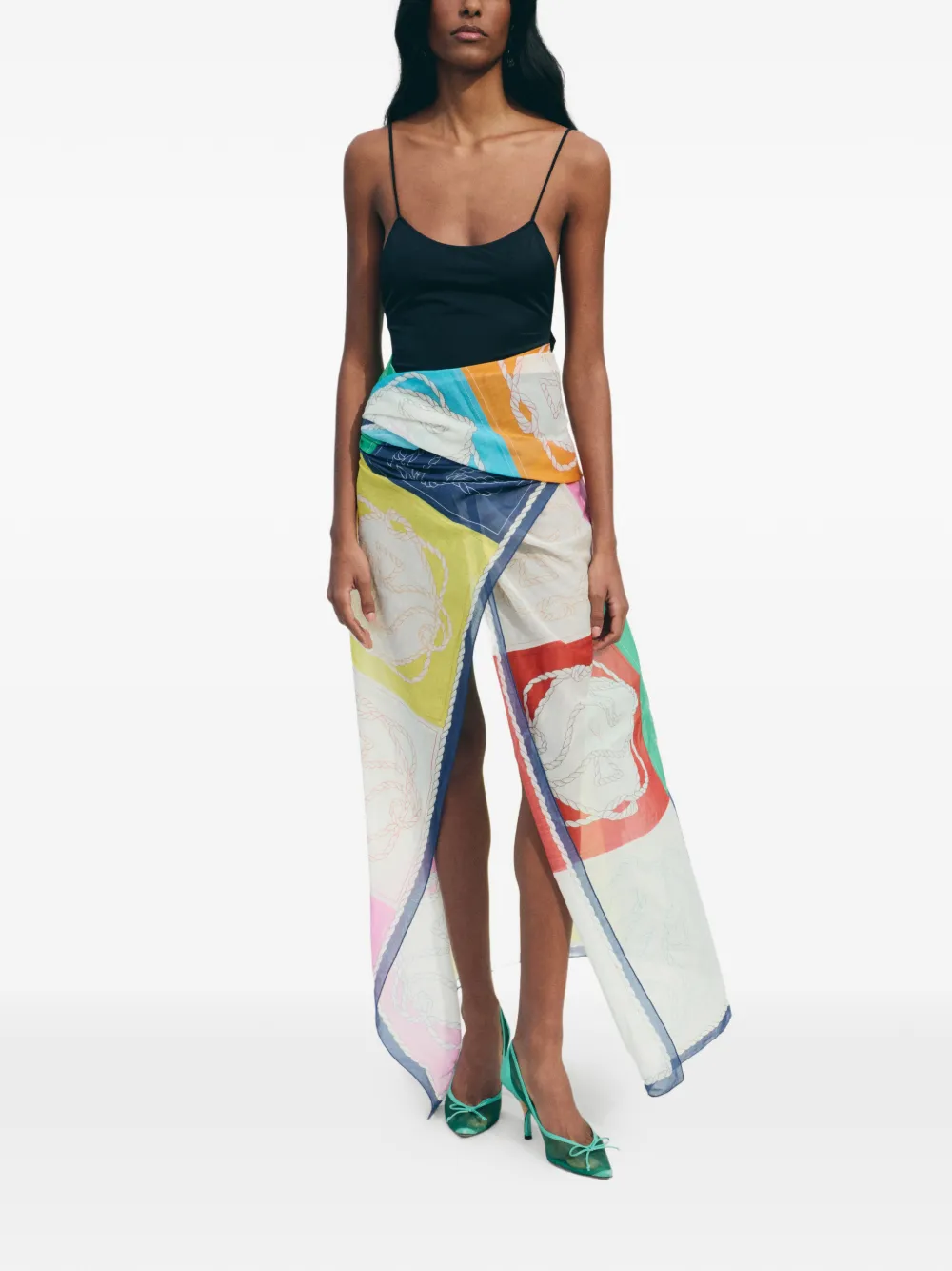 Jacquemus The Hippocampe wikkelrok Blauw