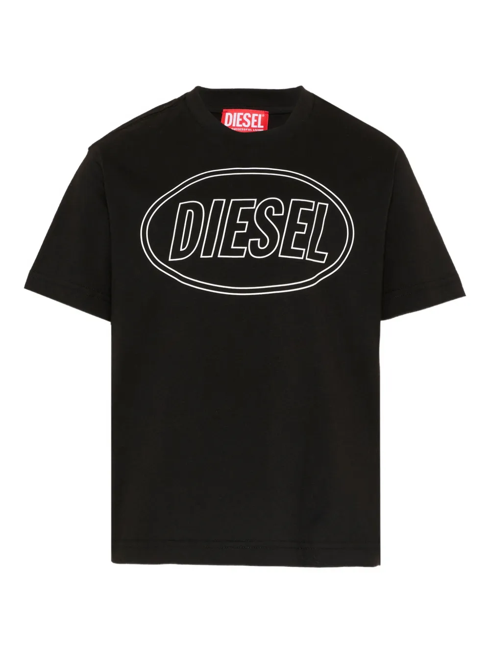 Diesel Kids logo-detail short-sleeve T-shirt - Nero