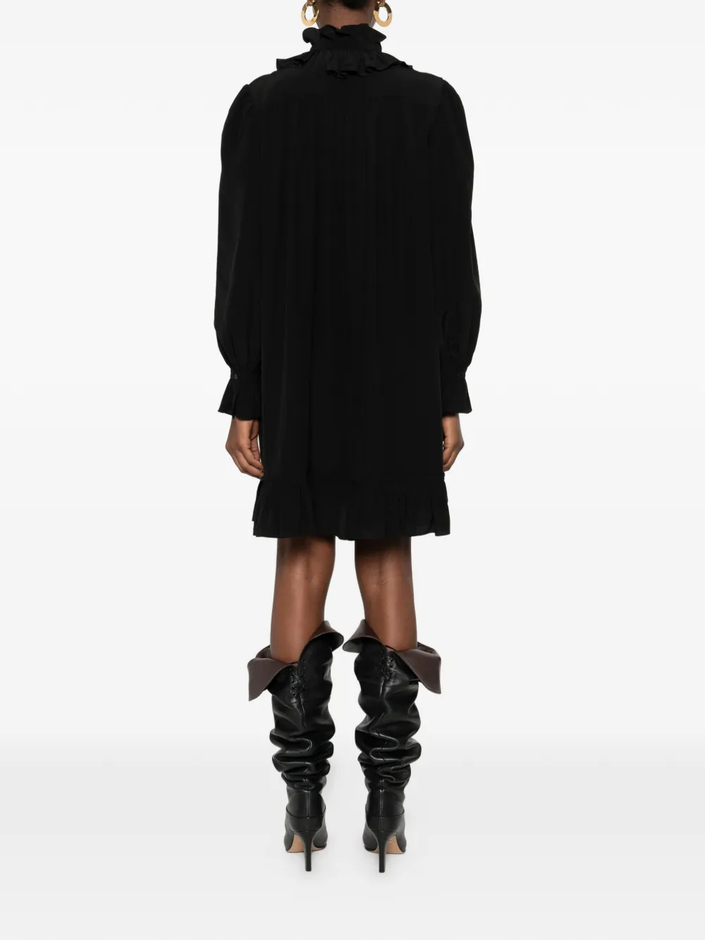 Chloé Mini-jurk met ruches Zwart