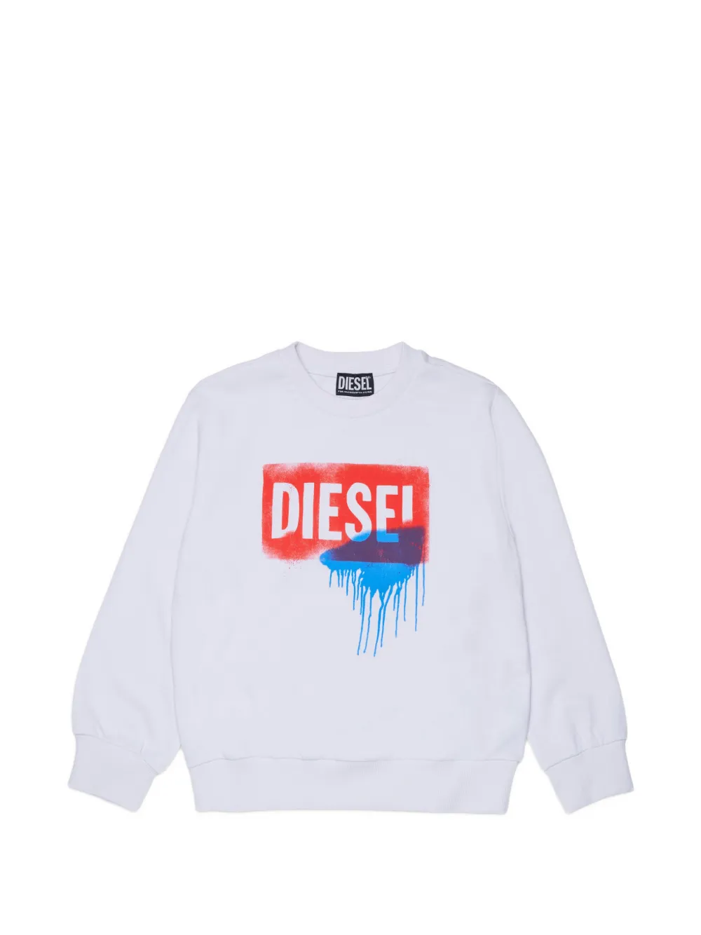 Diesel Kids Felpa con stampa - Bianco