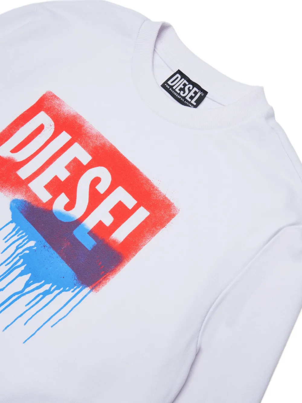 Diesel Kids Sweater met print Wit