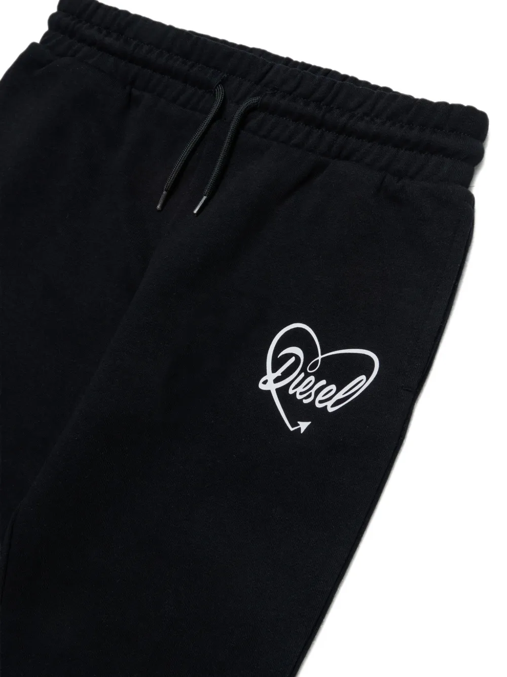 Diesel Kids Jisheop trainingspak met logodetail Zwart