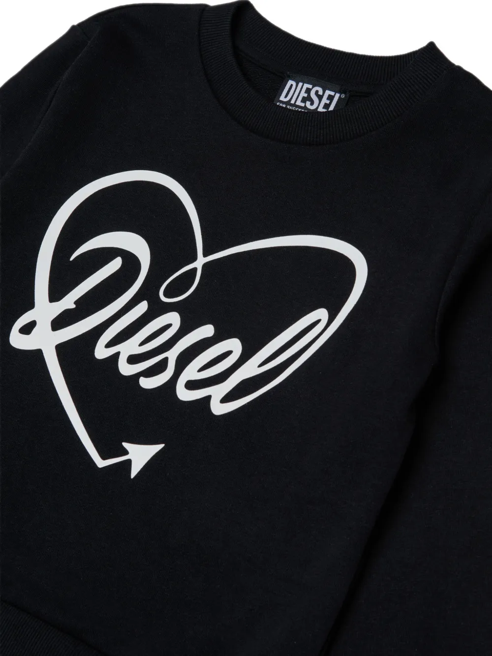 Diesel Kids Jisheop trainingspak met logodetail Zwart