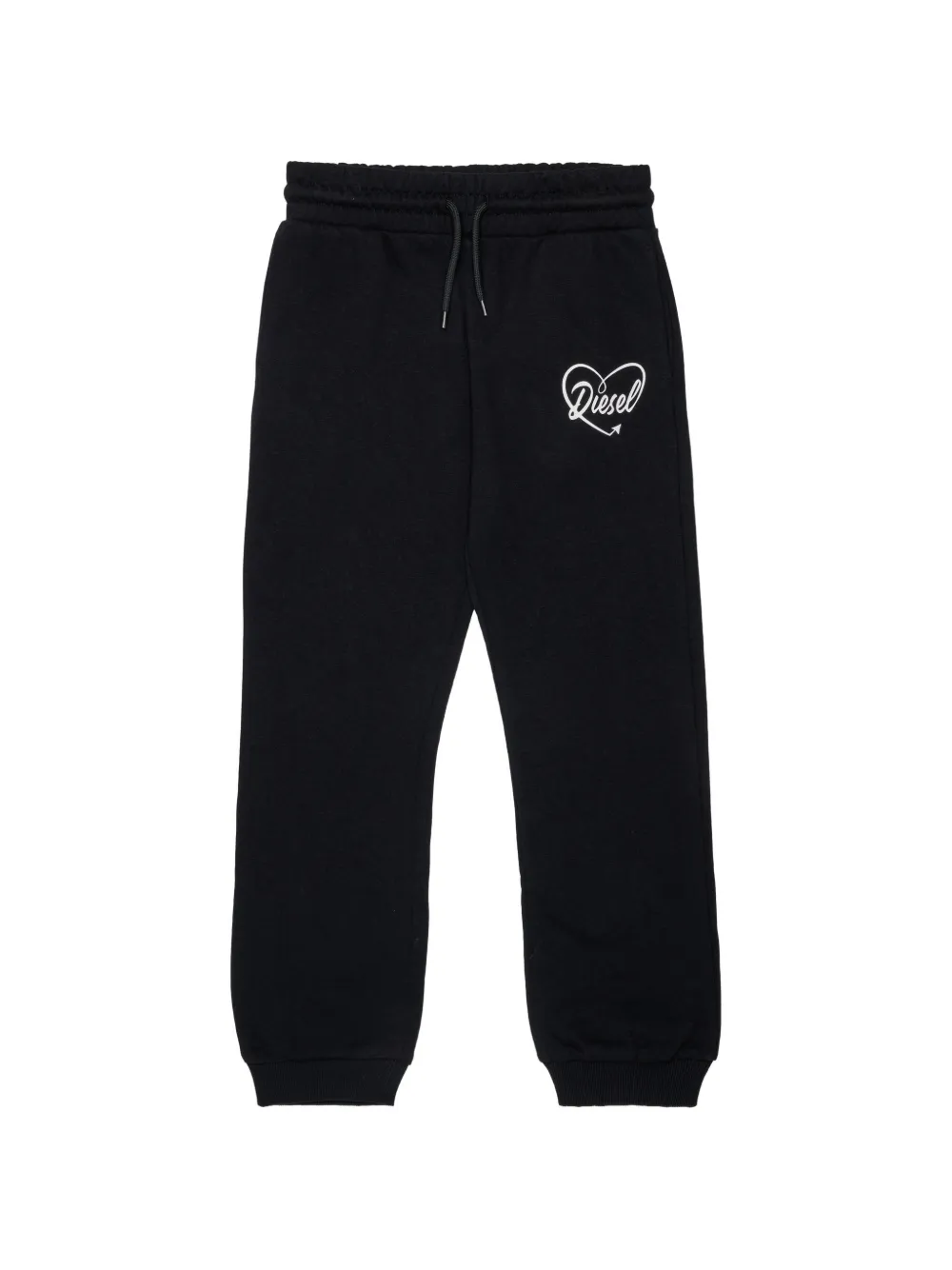 Diesel Kids Tuta sportiva con coulisse e logo - Nero