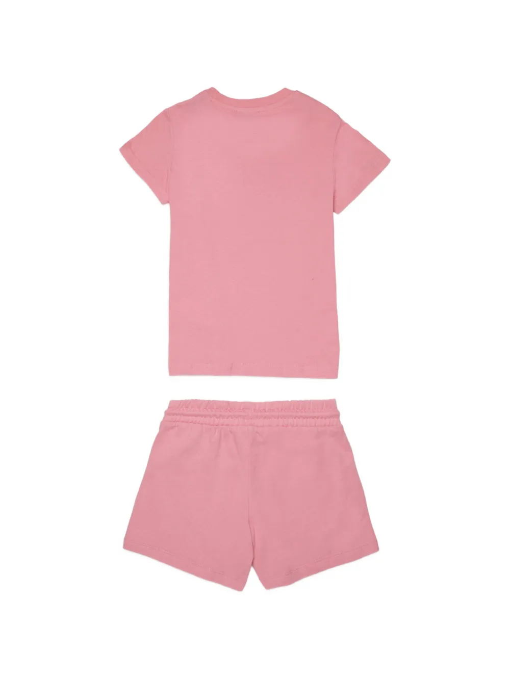 Diesel Kids T-shirt en shorts met logoprint Roze