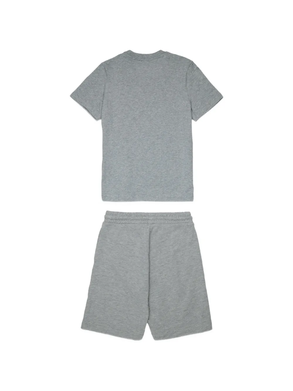 Diesel Kids T-shirt en shorts met logoprint Grijs