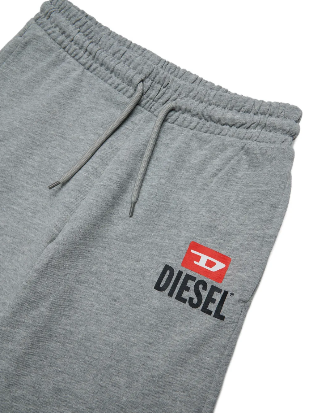 Diesel Kids T-shirt en shorts met logoprint Grijs