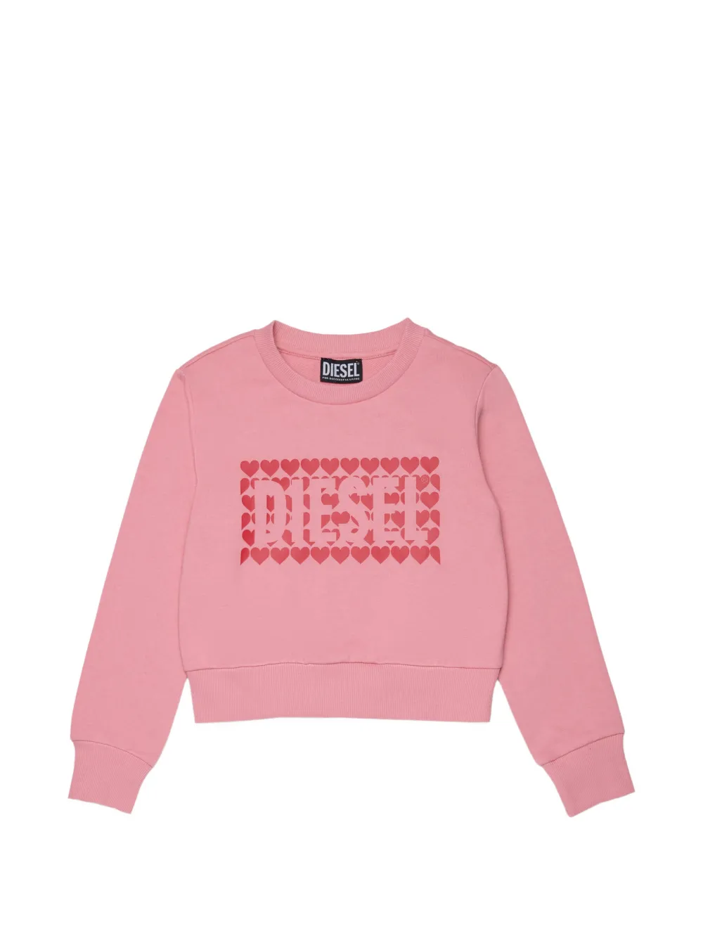 Diesel Kids heart logo sweatshirt - Pink