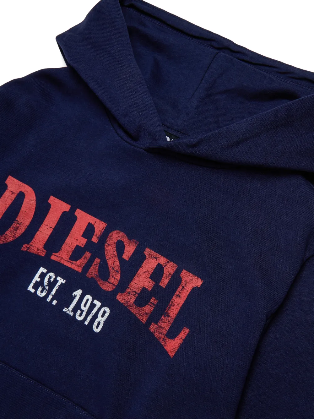 Diesel Kids Hoodie met print Blauw