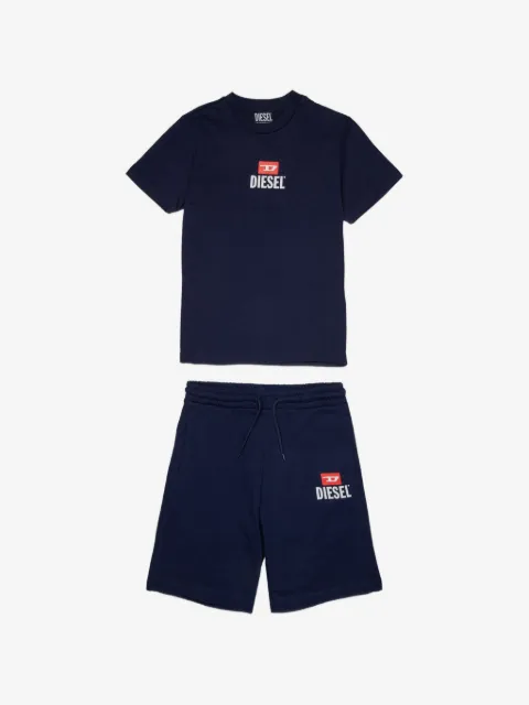 Diesel Kids Stibogi logo-detail shorts set