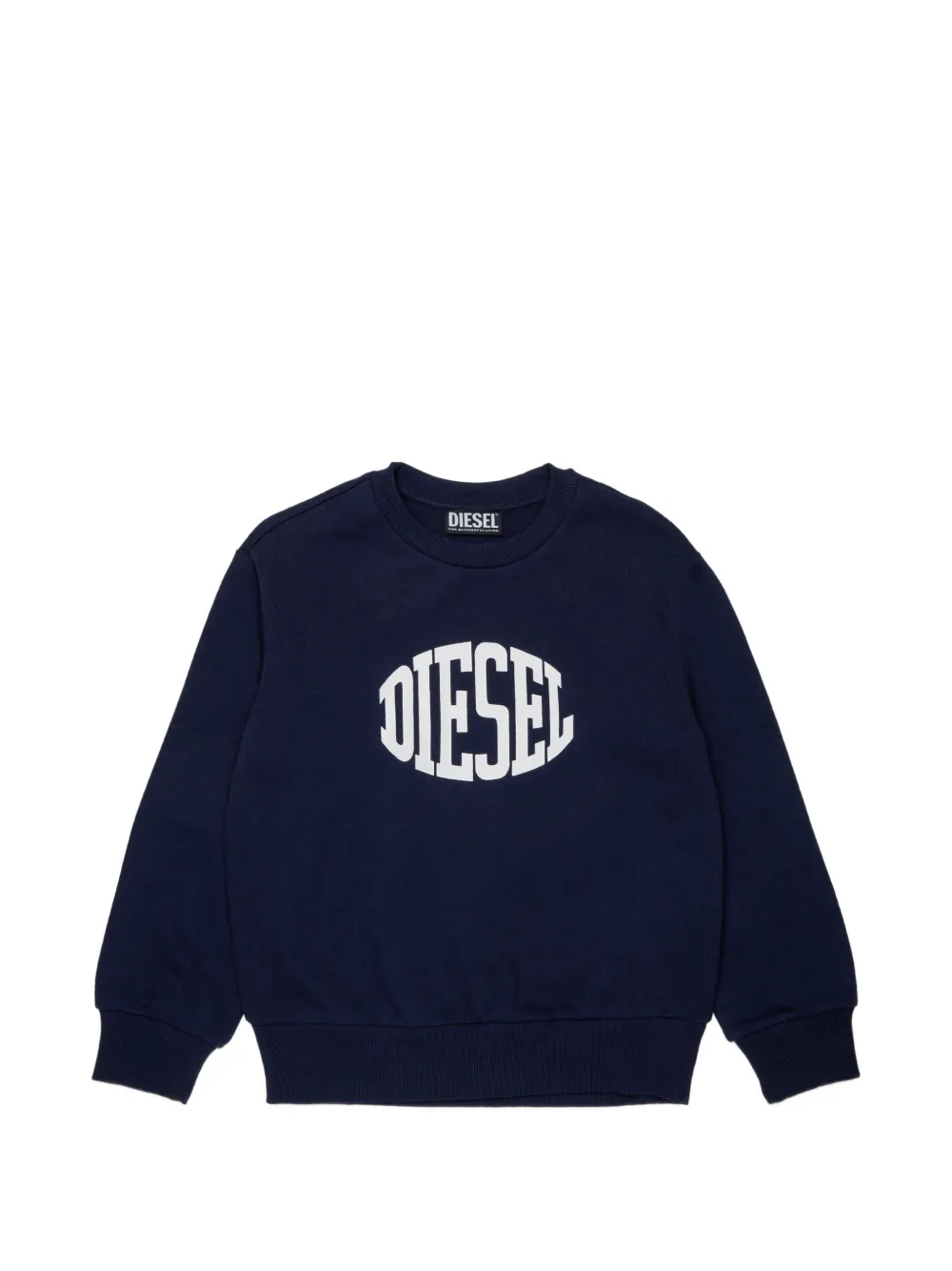 Diesel Kids Felpa con stampa logo - Blu
