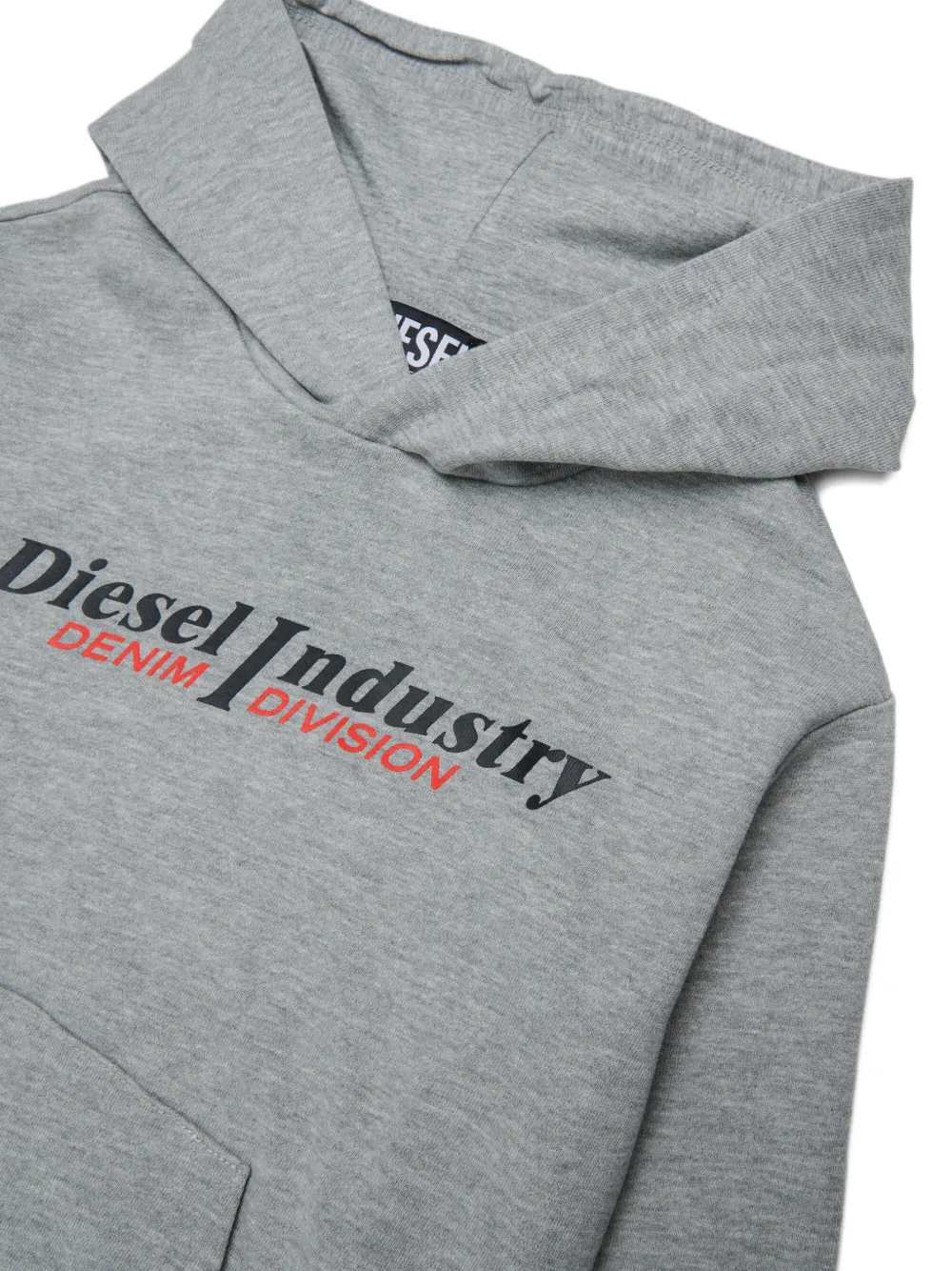 Diesel Kids Hoodie met print Grijs