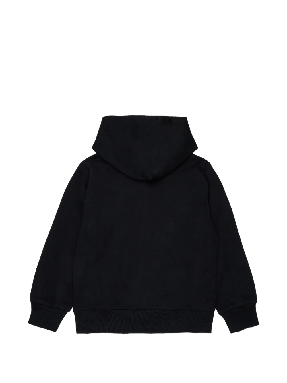 Diesel Kids Hoodie met logodetail Zwart