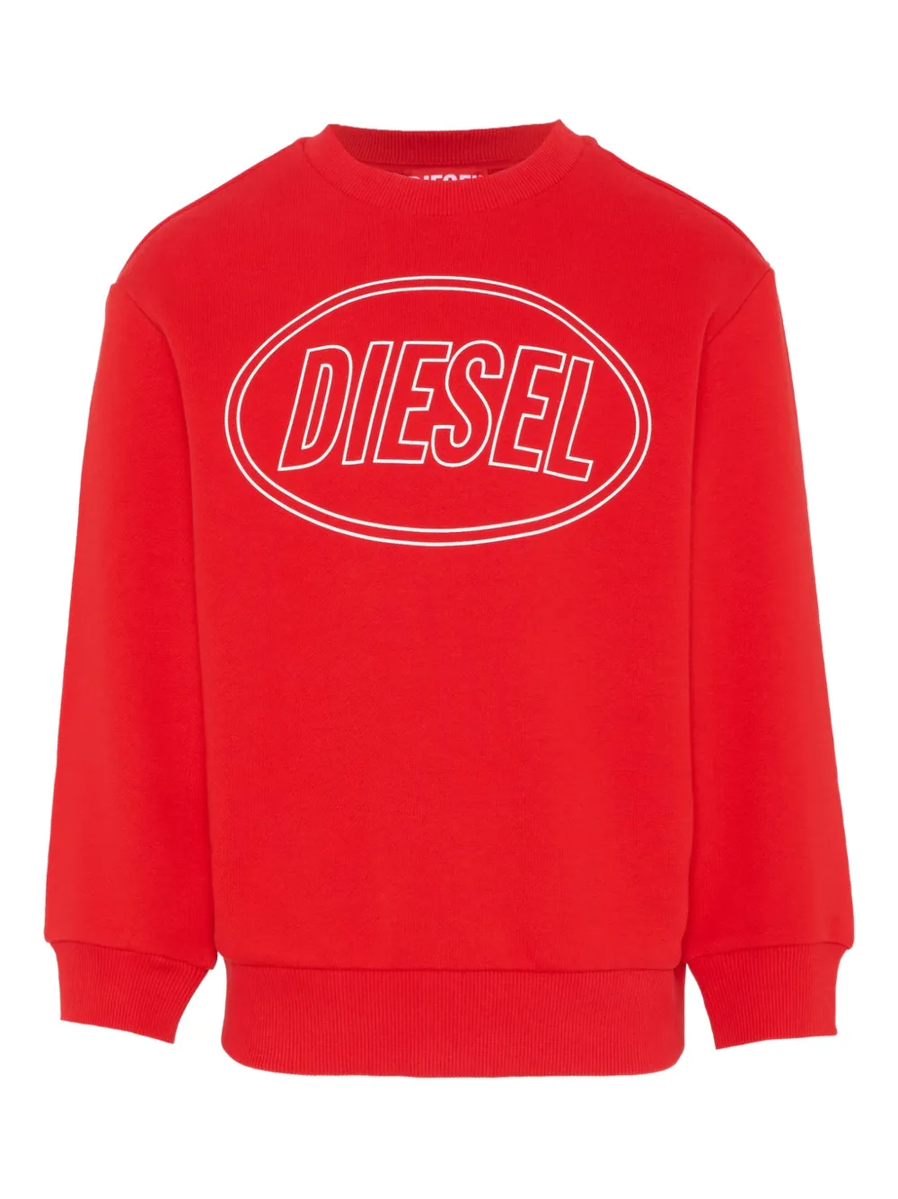 Diesel Kids logo-detail crew-neck sweatshirt - Rosso