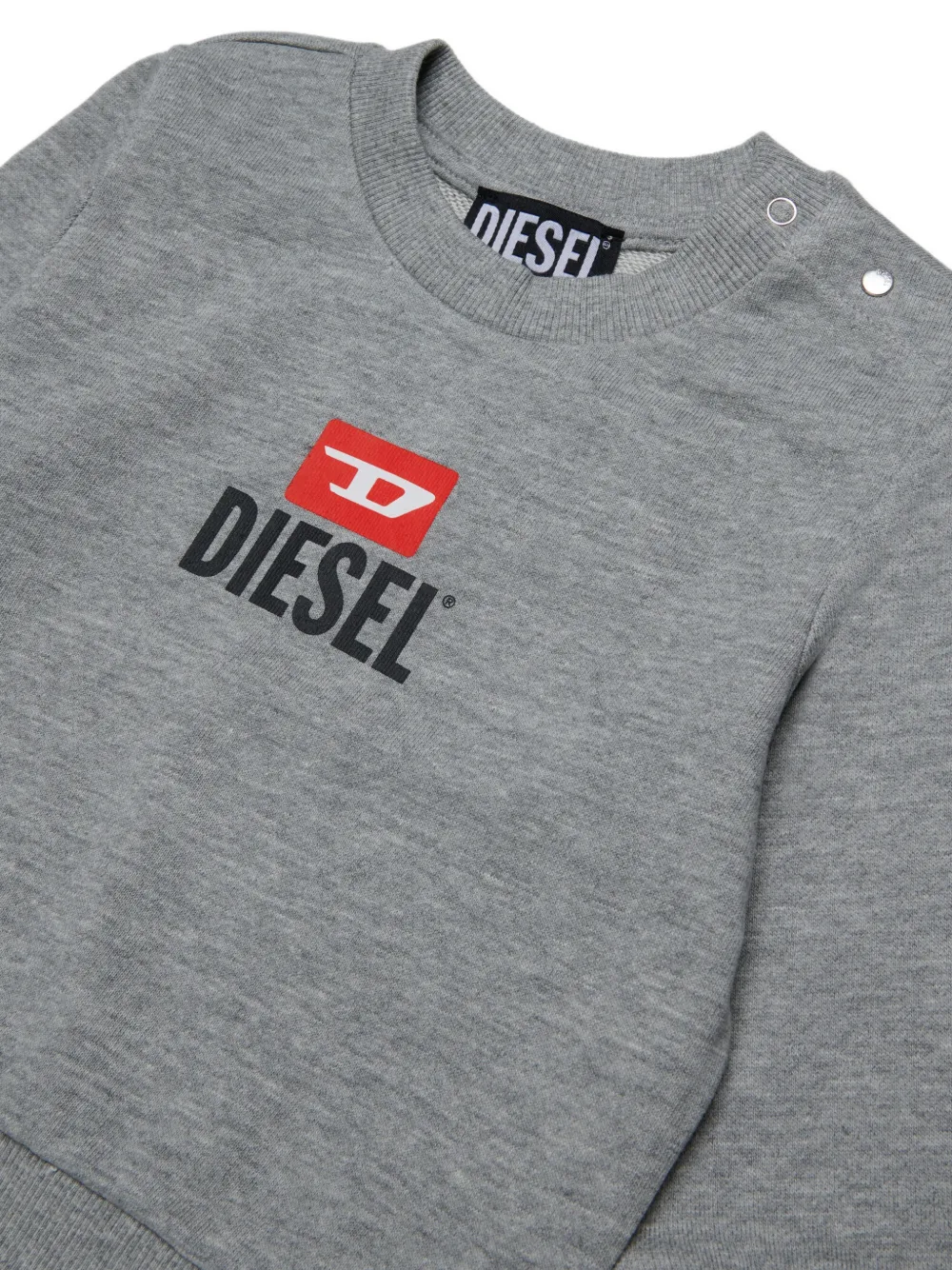 Diesel Kids Sweater met logoprint Grijs