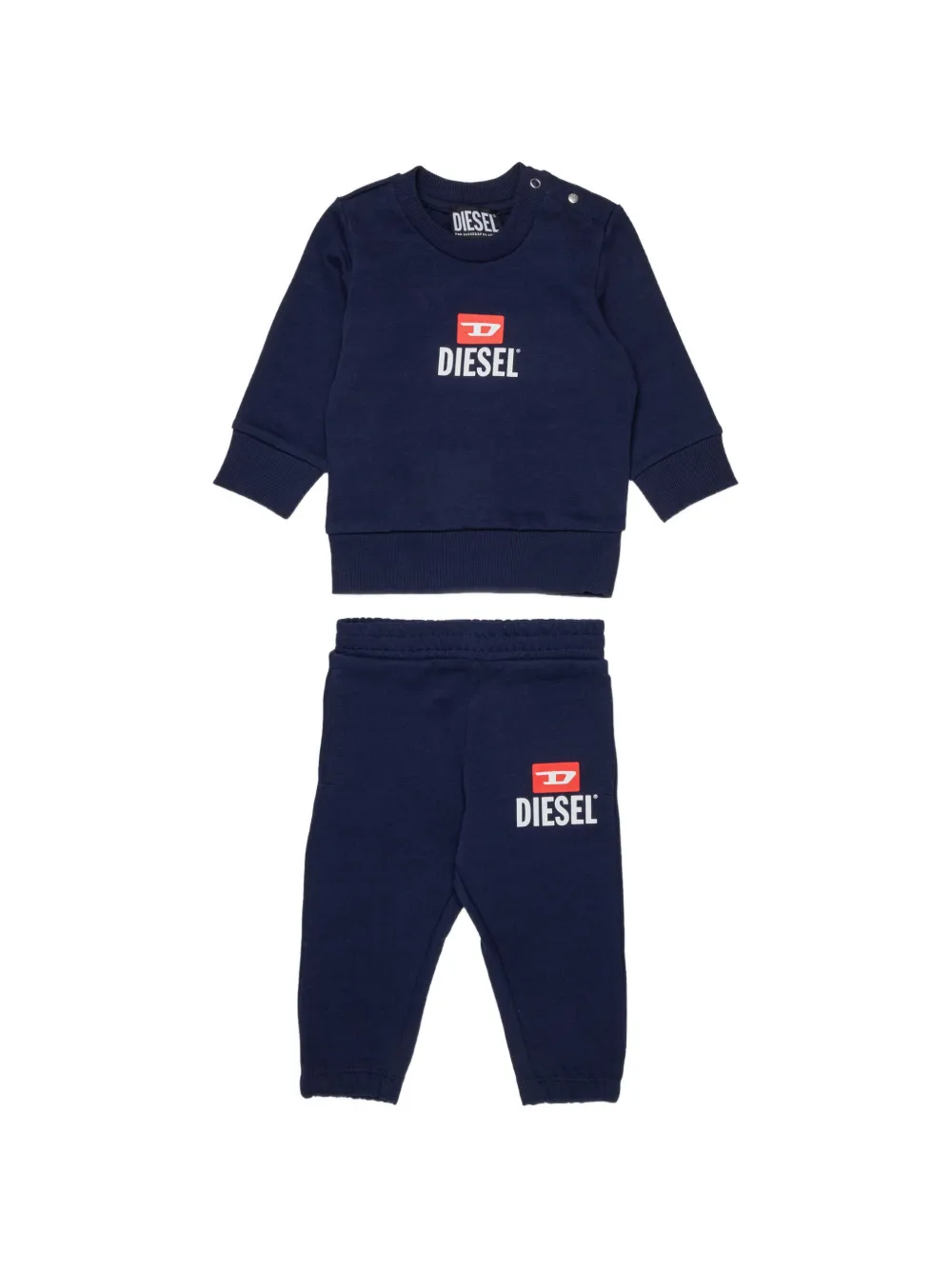 Diesel Kids Tuta sportiva Soliveb con logo - Blu