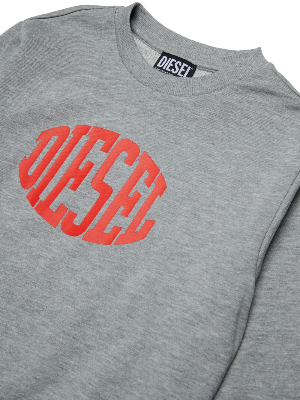 Diesel Kids Sweater met grafische print Grijs