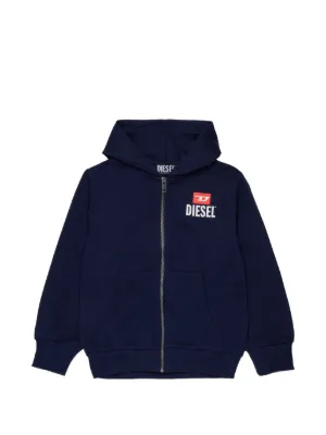 Diesel Kids ジップアップ パーカー | ブラック | FARFETCH JP