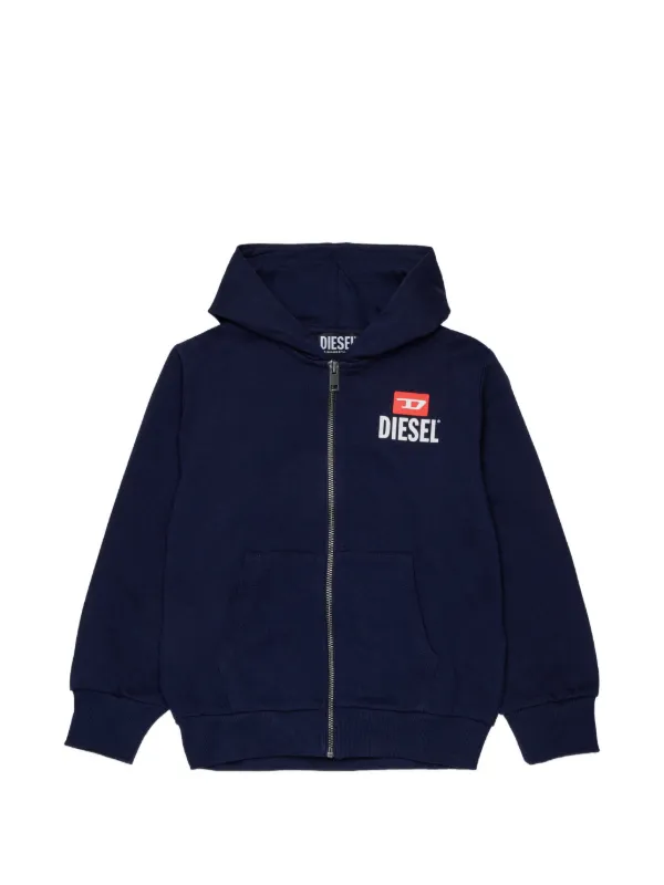 Diesel Kids Shozip ジップアップ パーカー | ブルー | FARFETCH JP