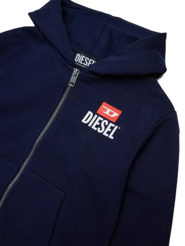Diesel Kids Shozip ジップアップ パーカー | ブルー | FARFETCH JP