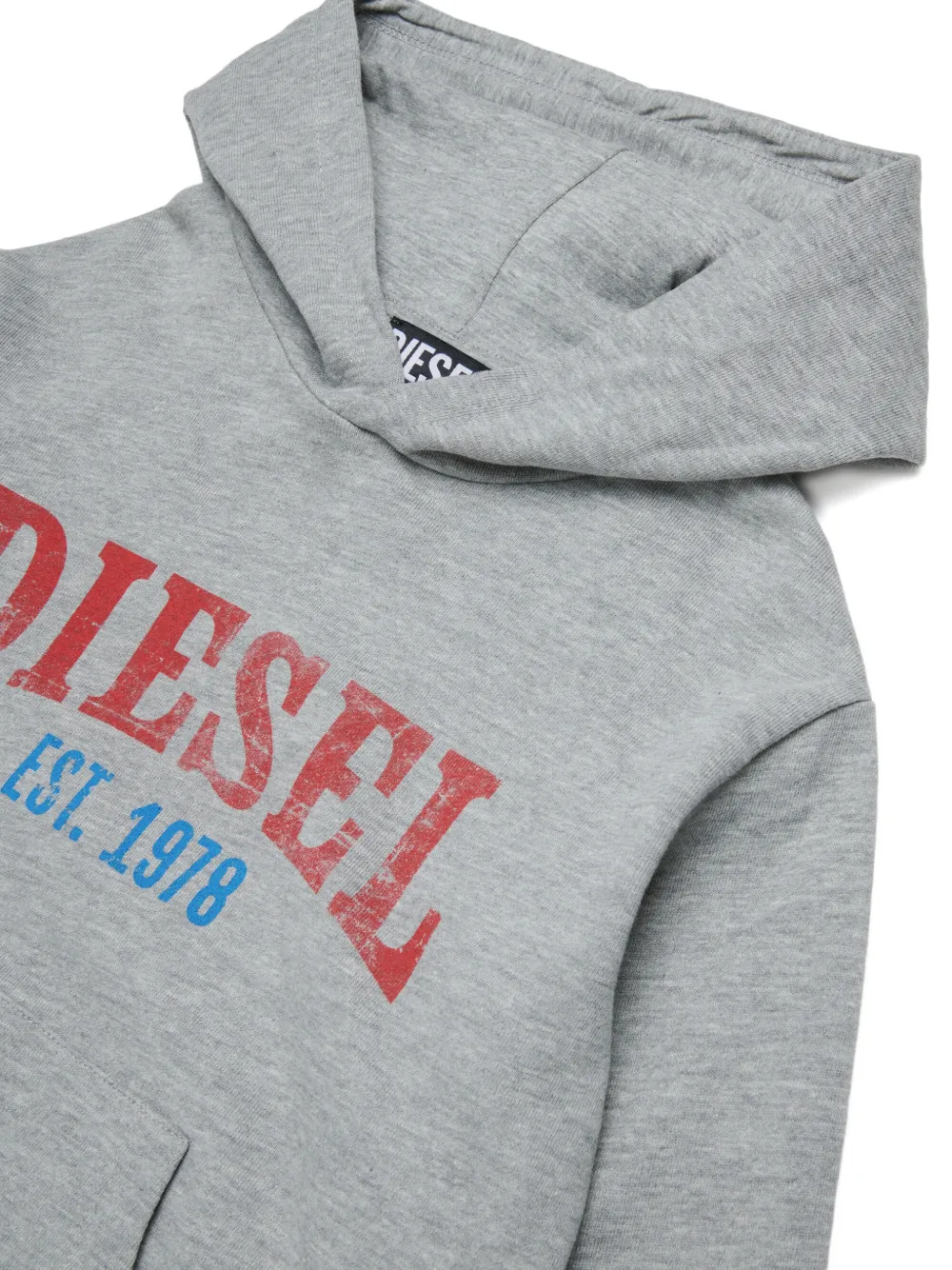  Diesel Kids Printed Hoodie - Grey 