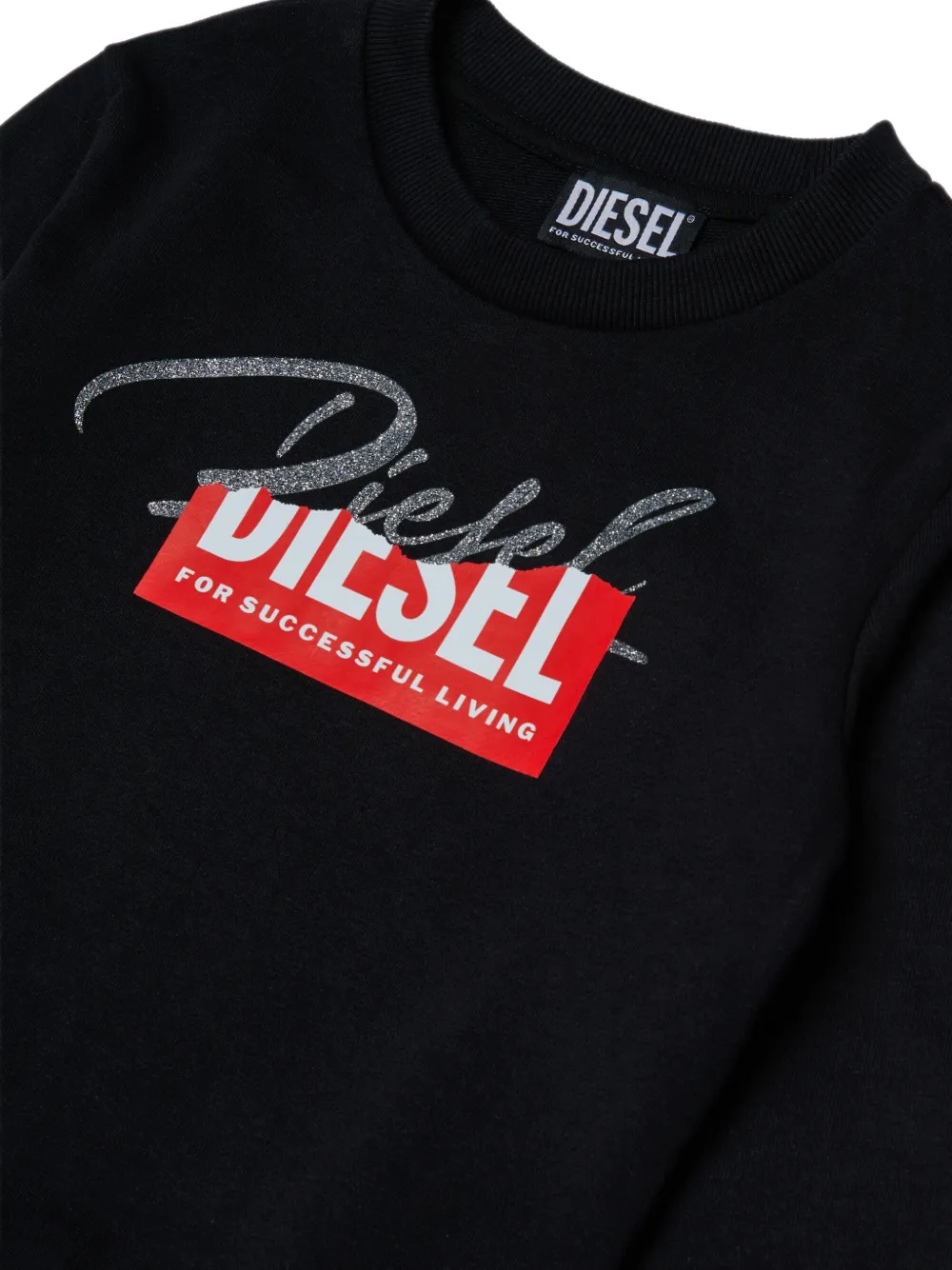 Diesel Kids Trainingspak met logoprint Zwart