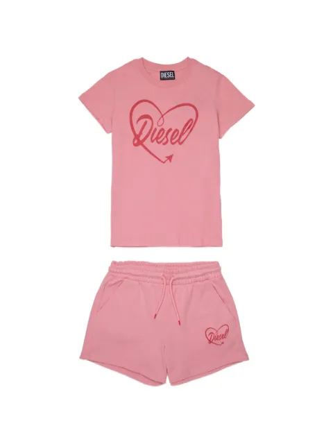 Diesel Kids graphic-print shorts set