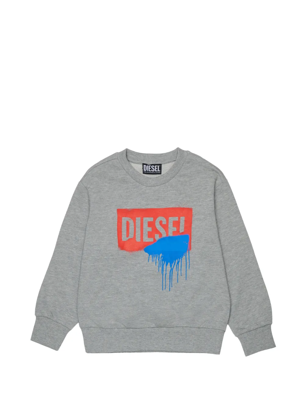 Diesel Kids Felpa con stampa - Grigio