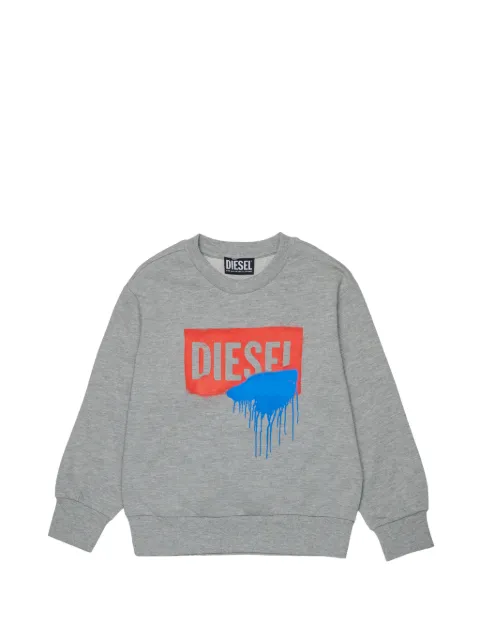 Diesel Kids sigrafop print sweatshirt