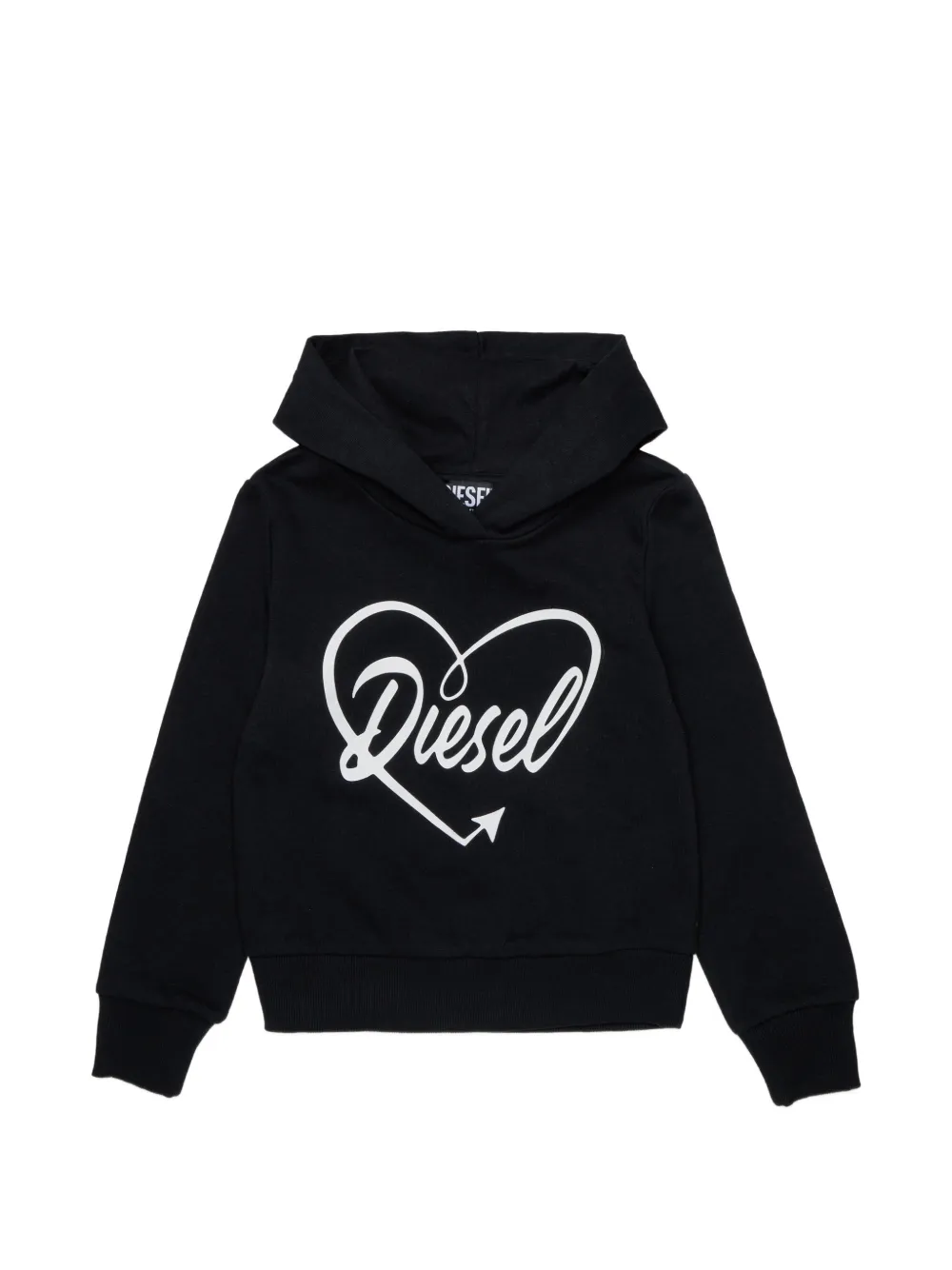 Diesel Kids graphic-print hoodie - Black