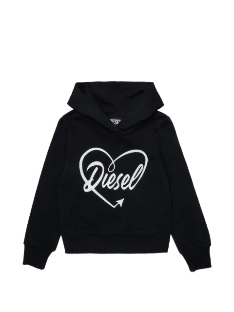 Diesel Kids Felpa con stampa e cappuccio