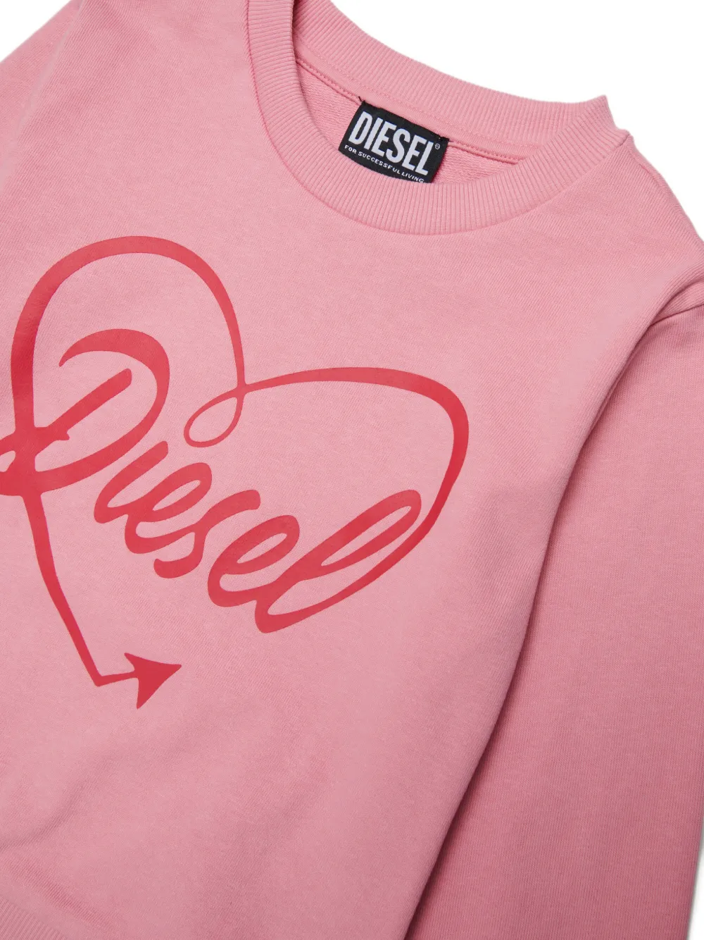 Diesel Kids Sweater met grafische print Roze
