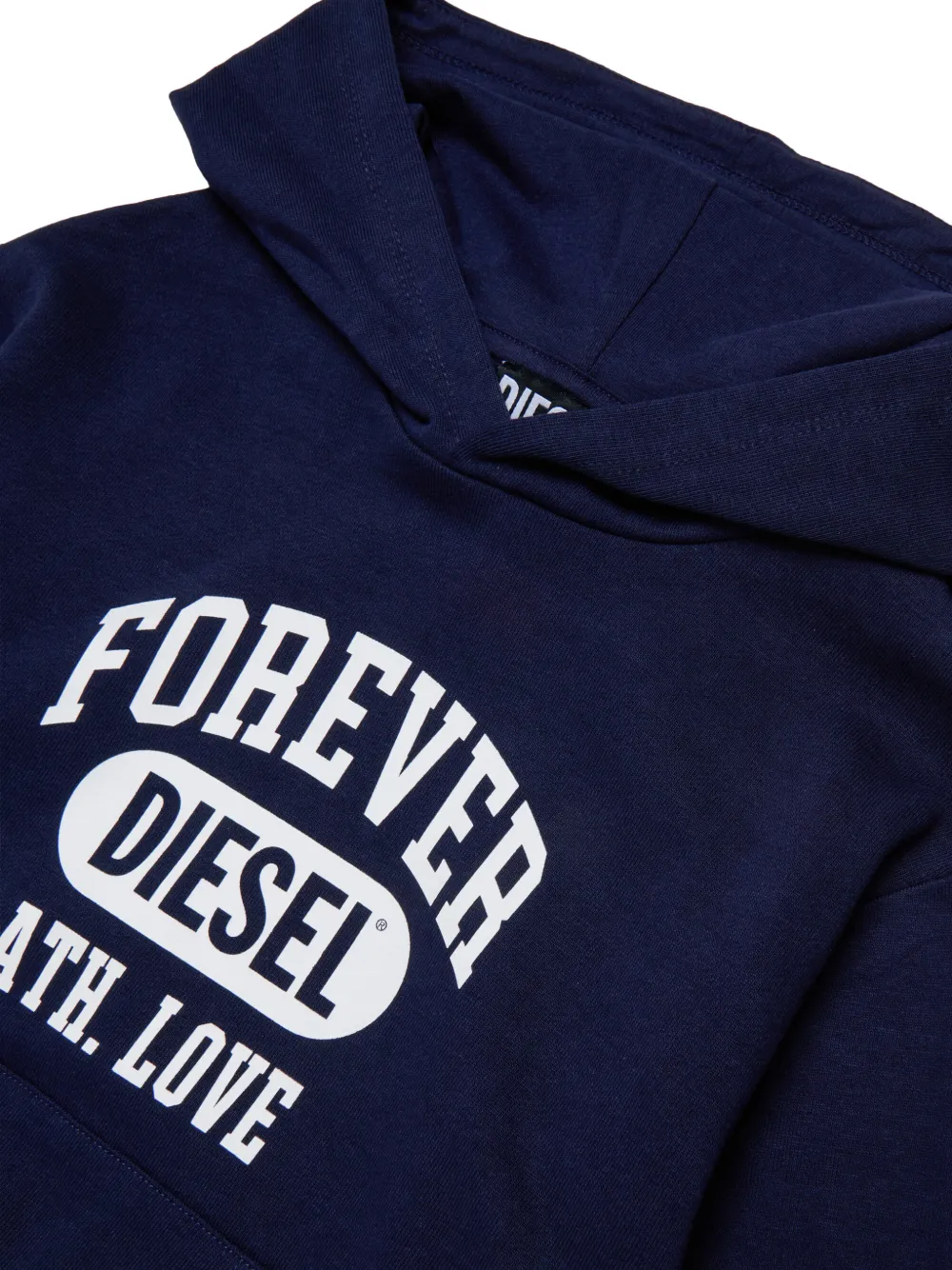 Diesel Kids Hoodie met print Blauw