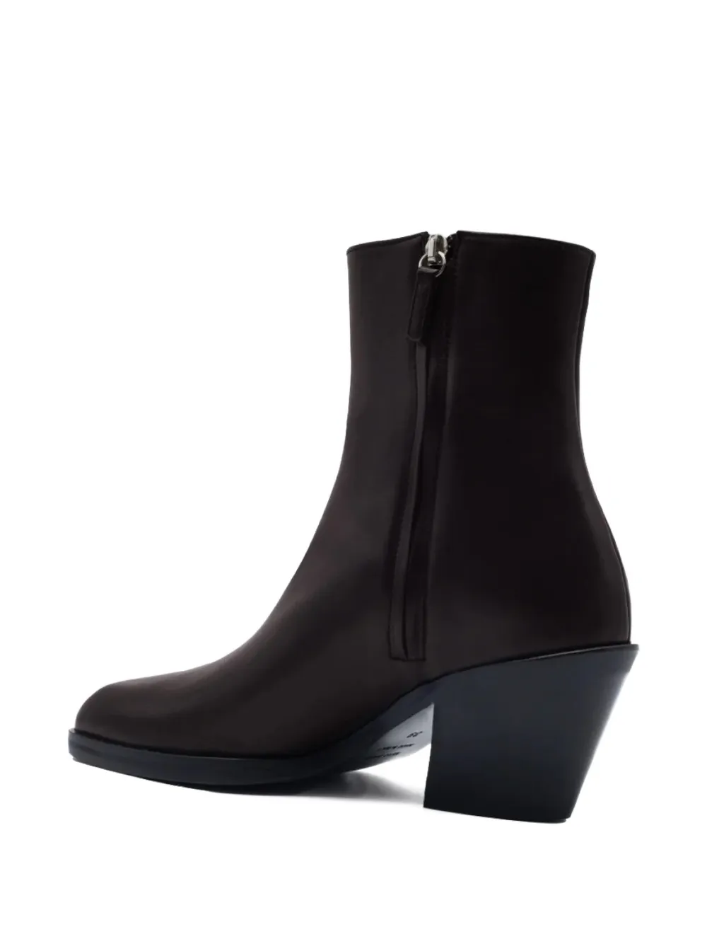 GIABORGHINI Tayl block-heel ankle boots Bruin