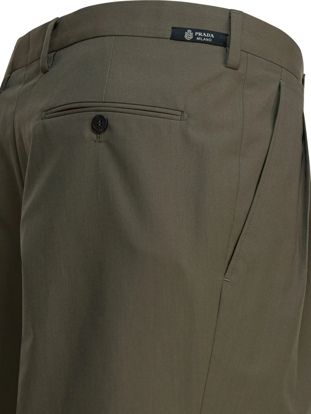  Prada Pleated Trousers - Green 