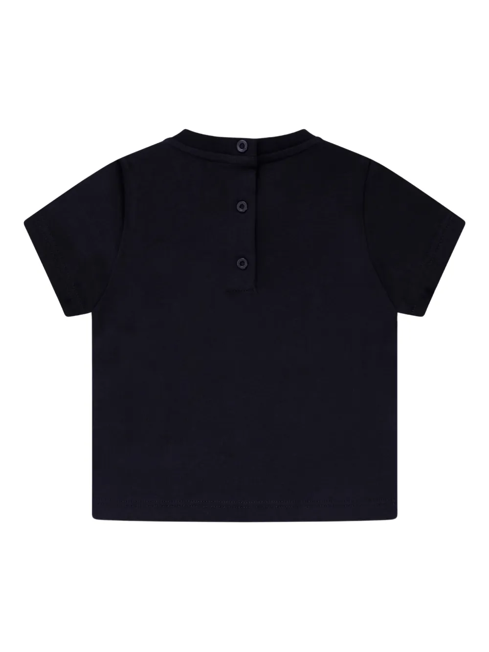 Fendi Kids logo-appliqu&eacute; T-shirt - Blauw